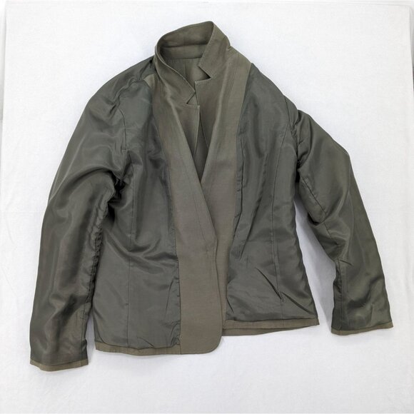 Vintage Talbots Blazer Women Size 10 Silk Linen Academia Office Preppy Timeless - Picture 8 of 14
